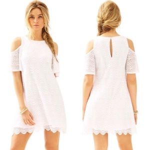 Lilly Pulitzer Somerset White Lace Swing Dress